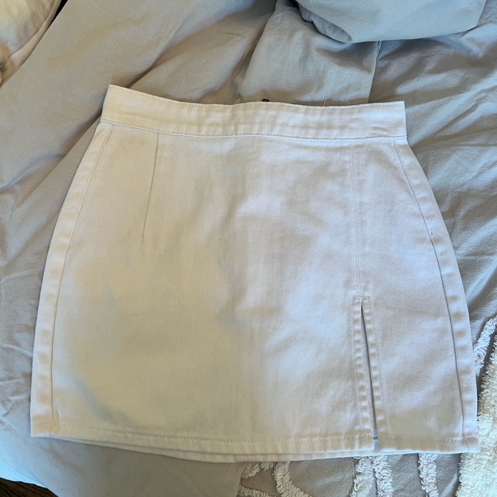 lioness white mini skirt